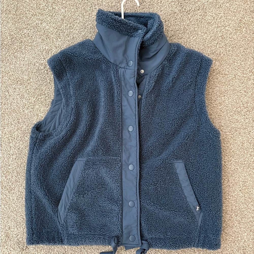 Cozy Blue Fleece Vest